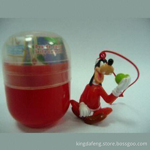 Christmas Ornament in Plastic Goofy Capsule Figure, Customized Designs are Welcome